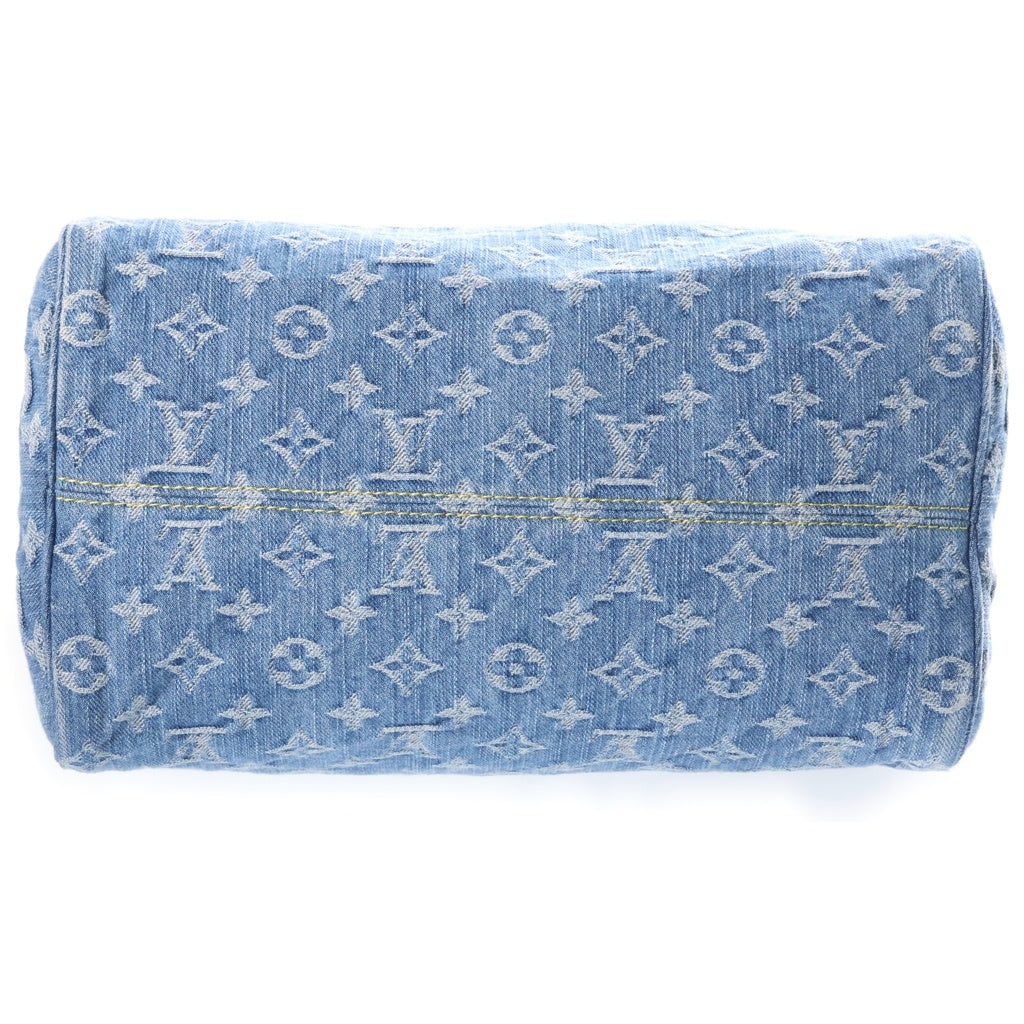 LOUIS VUITTON(ルイヴィトン) モノグラムデニム スピーディ・ソフト 30 ハンドバッグ ボストンバッグ ブルー M14430 NFC レディース