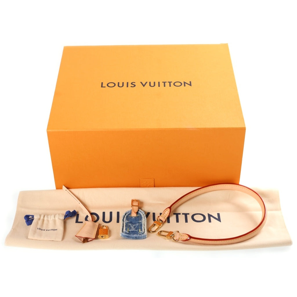 LOUIS VUITTON(ルイヴィトン) モノグラムデニム スピーディ・ソフト 30 ハンドバッグ ボストンバッグ ブルー M14430 NFC レディース