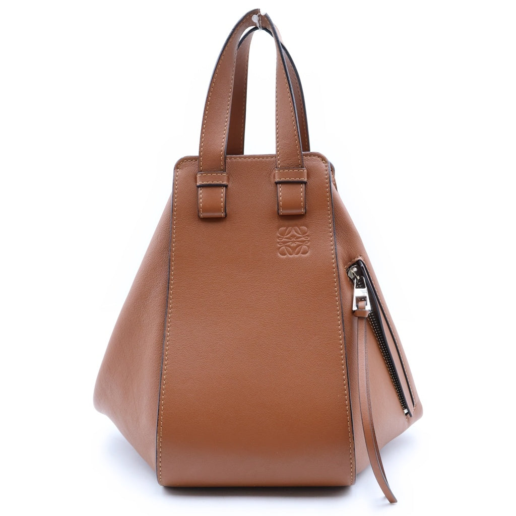 LOEWE(ロエベ) ハンモック スモール ハンドバッグ ショルダーバッグ 2WAY ブラウン レザー 62219 レディース