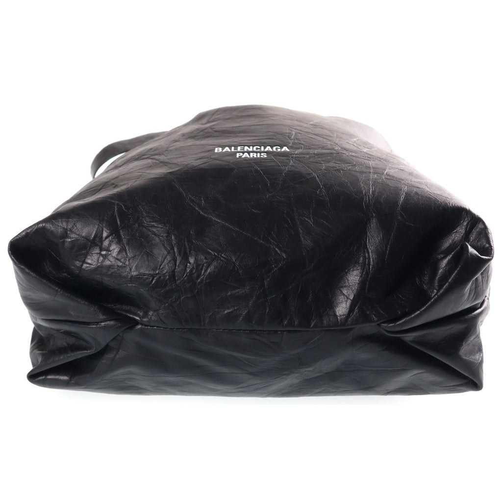 BALENCIAGA(バレンシアガ) クラッシュ チェーン ショルダーバッグ ハンドバッグ レザー ブラック 742942 493075 レディース