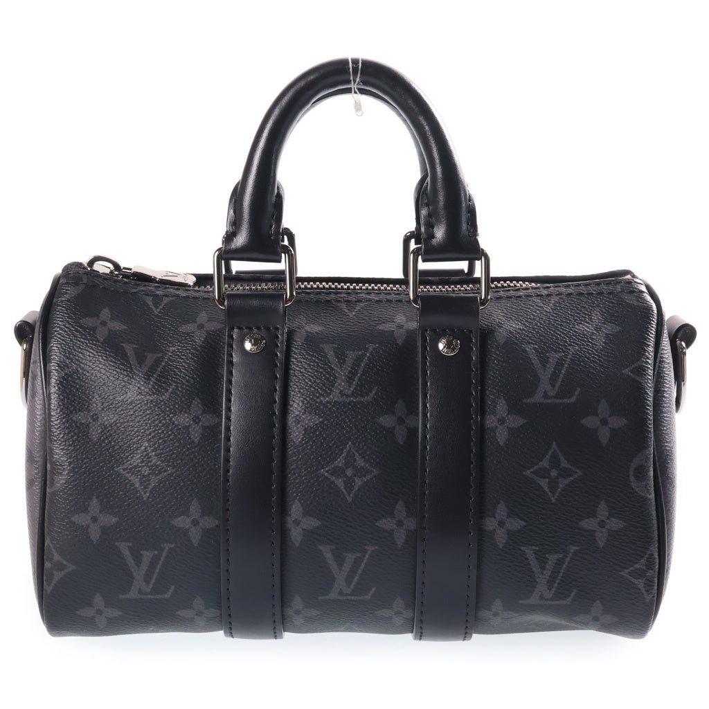 LOUIS VUITTON(ルイヴィトン) モノグラムエクリプス キーポル・バンドリエール25 ハンドバッグ ショルダーバッグ 2WAY ブラック PVC×レザー M46271 NFC レディース
