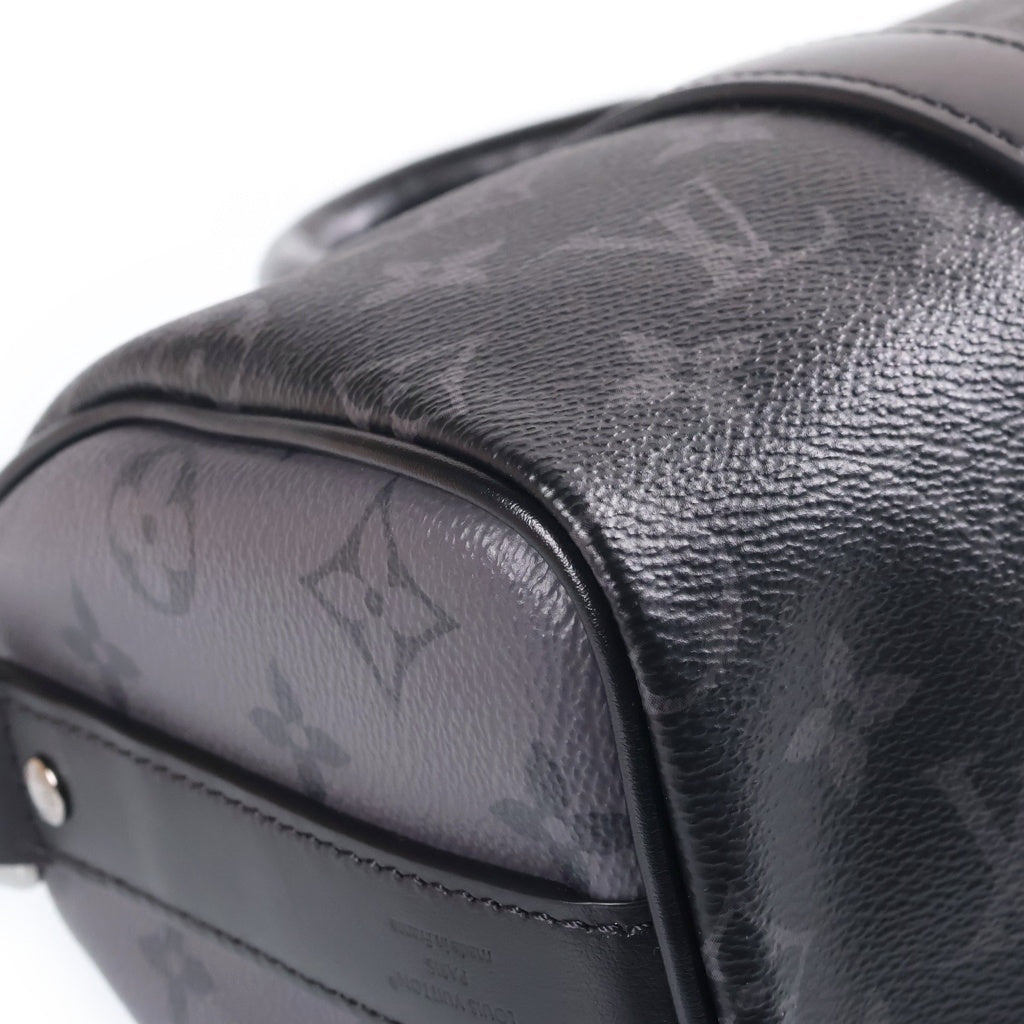 LOUIS VUITTON(ルイヴィトン) モノグラムエクリプス キーポル・バンドリエール25 ハンドバッグ ショルダーバッグ 2WAY ブラック PVC×レザー M46271 NFC レディース