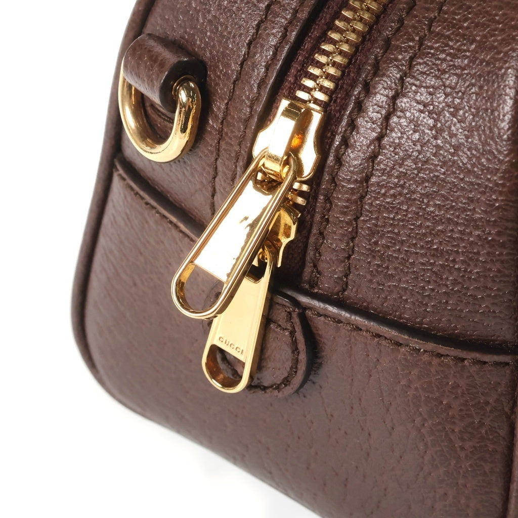 GUCCI(グッチ) GGスプリーム オフィディア ミニ ハンドバッグ ショルダーバッグ 2WAY PVC×レザー ベージュ×ブラウン 734606 493075 スト、袋 レディース