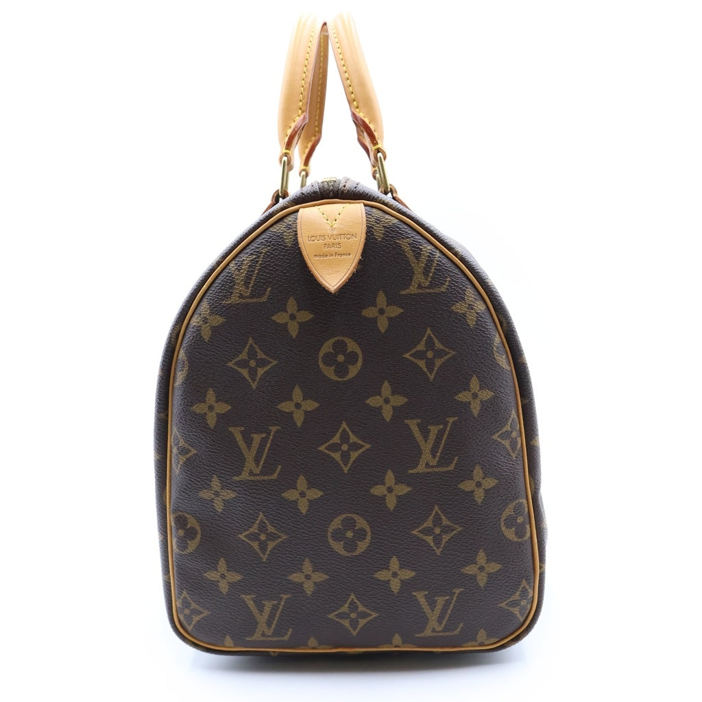 LOUIS VUITTON(ルイヴィトン) モノグラム スピーディ30 ハンドバッグ ブラウン PVC×レザー M41526 レディース