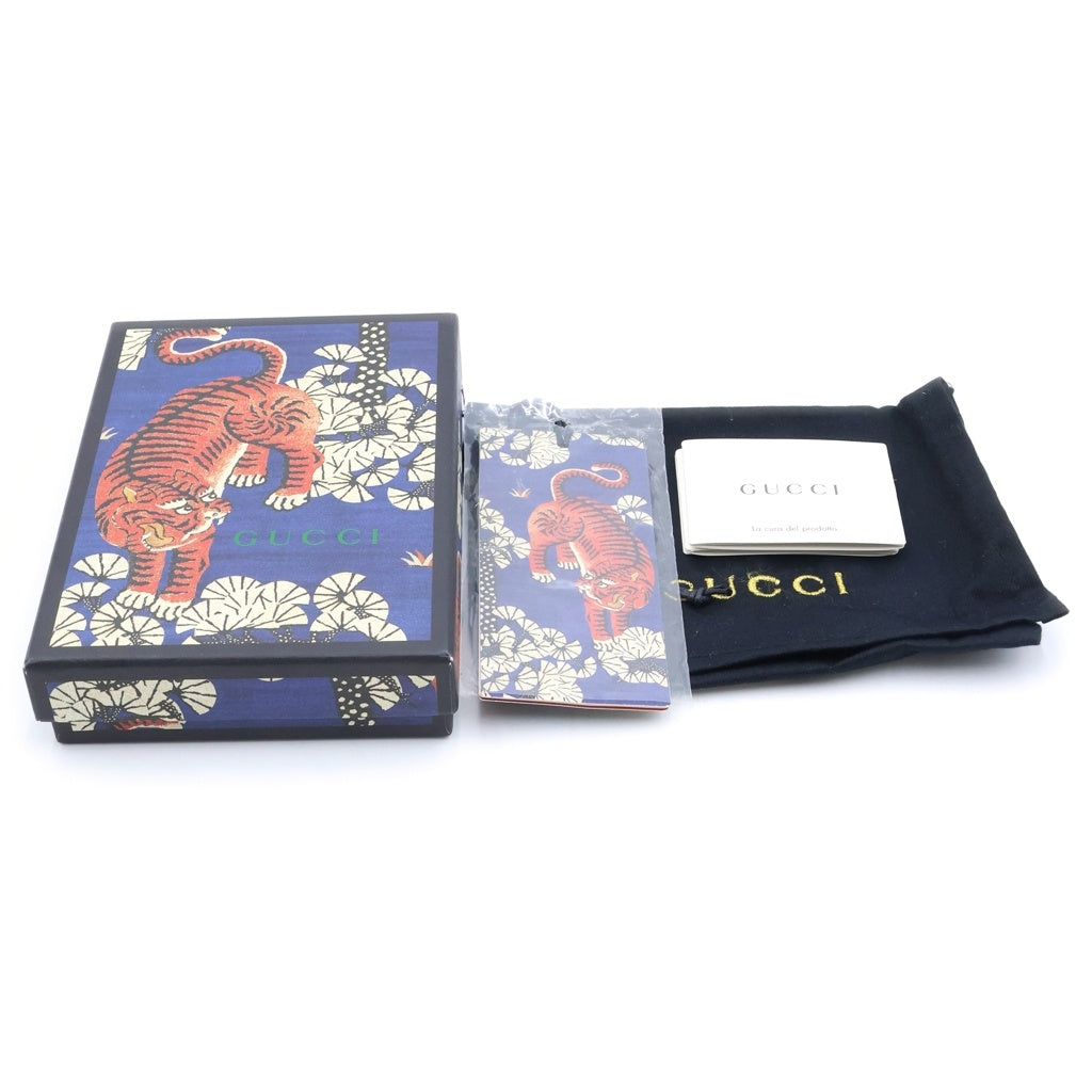 GUCCI(グッチ) GGスプリーム ベンガルジップ コインケース コンパクトジップ ベージュ×ブラウン PVC×レザー 452357 2091 箱、袋 レディース