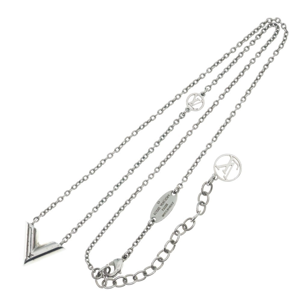LOUIS VUITTON(ルイヴィトン) エセンシャルV ネックレス シルバー メタル M63197 LE0251