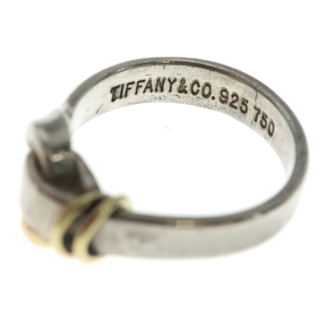 TIFFANY & Co.(ティファニー) フック&アイ リング シルバー ×ゴールド SV925 Au750