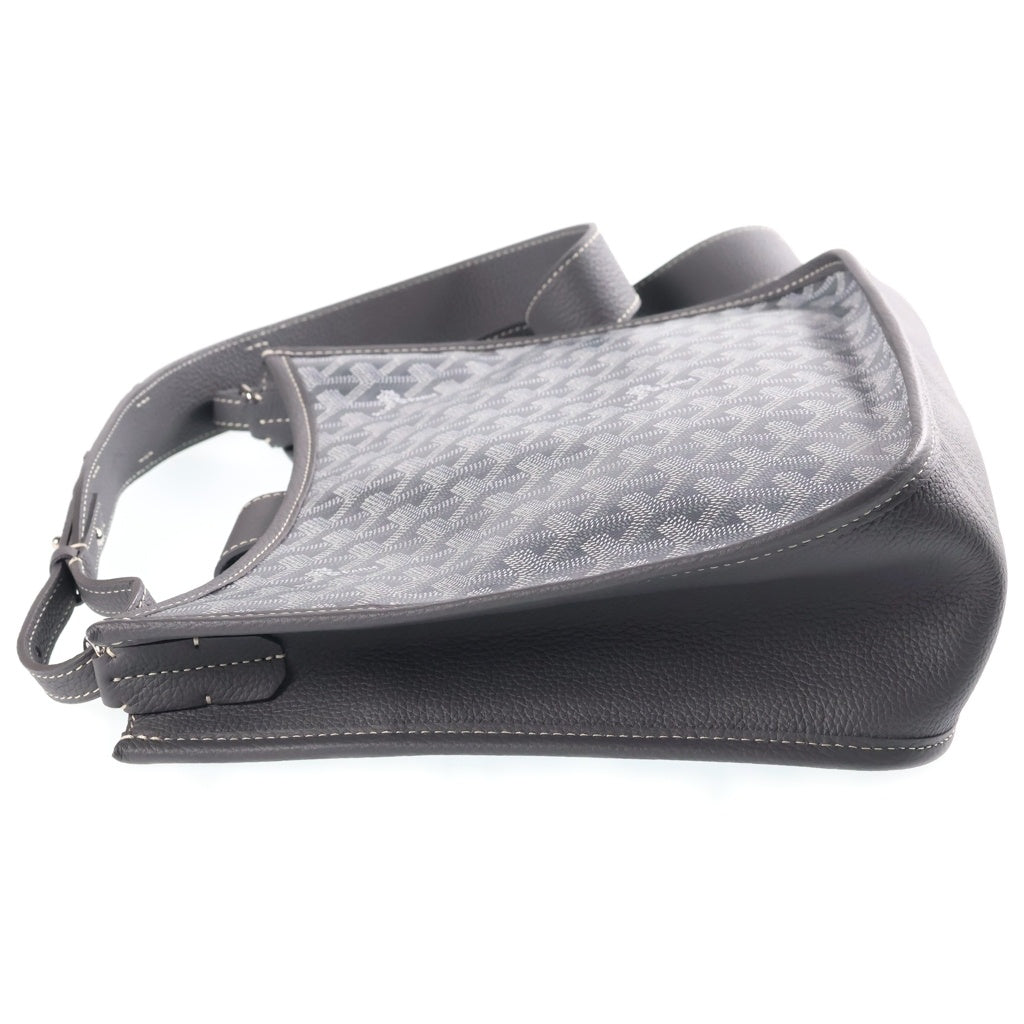 GOYARD(ゴヤール) ミュゼットPM ショルダーバッグ グレー PVC×レザー LME020262 袋 レディース