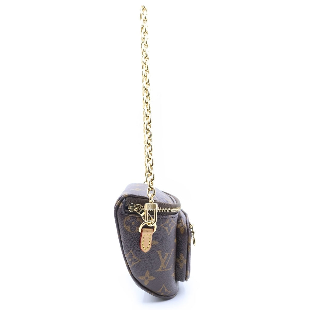 LOUIS VUITTON(ルイヴィトン) モノグラム ミニバムバッグ ハンドバッグ ショルダーバッグ ブラウン PVC×レザー M82335