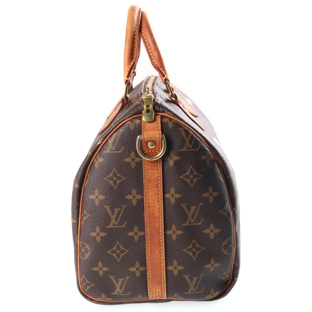 LOUIS VUITTON(ルイヴィトン) モノグラムラブロック スピーディバンドリエール30 2wayバッグ ブラウン PVCレザー M44365