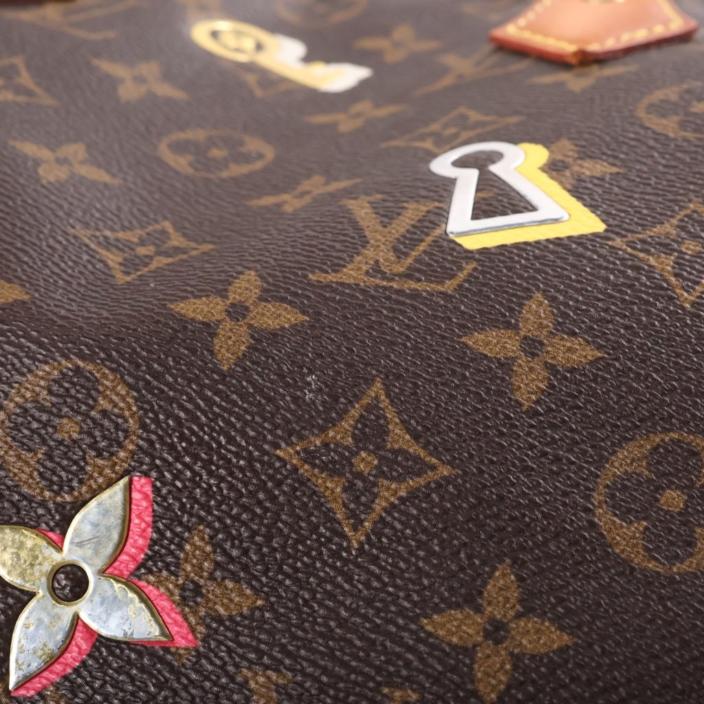 LOUIS VUITTON(ルイヴィトン) モノグラムラブロック スピーディバンドリエール30 2wayバッグ ブラウン PVCレザー M44365