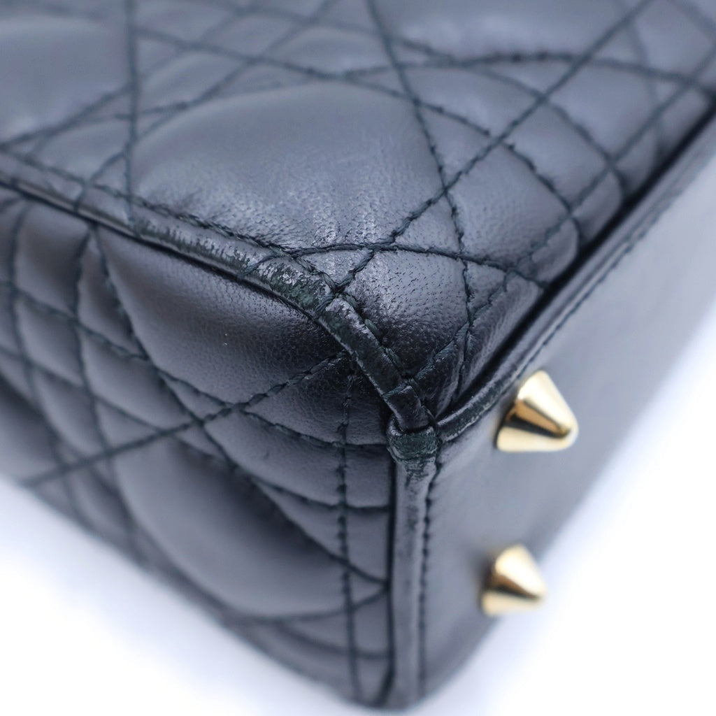 DIOR(ディオール) レディディオール スモール カナージュ 2wayバッグ ゴールド金具 レディース