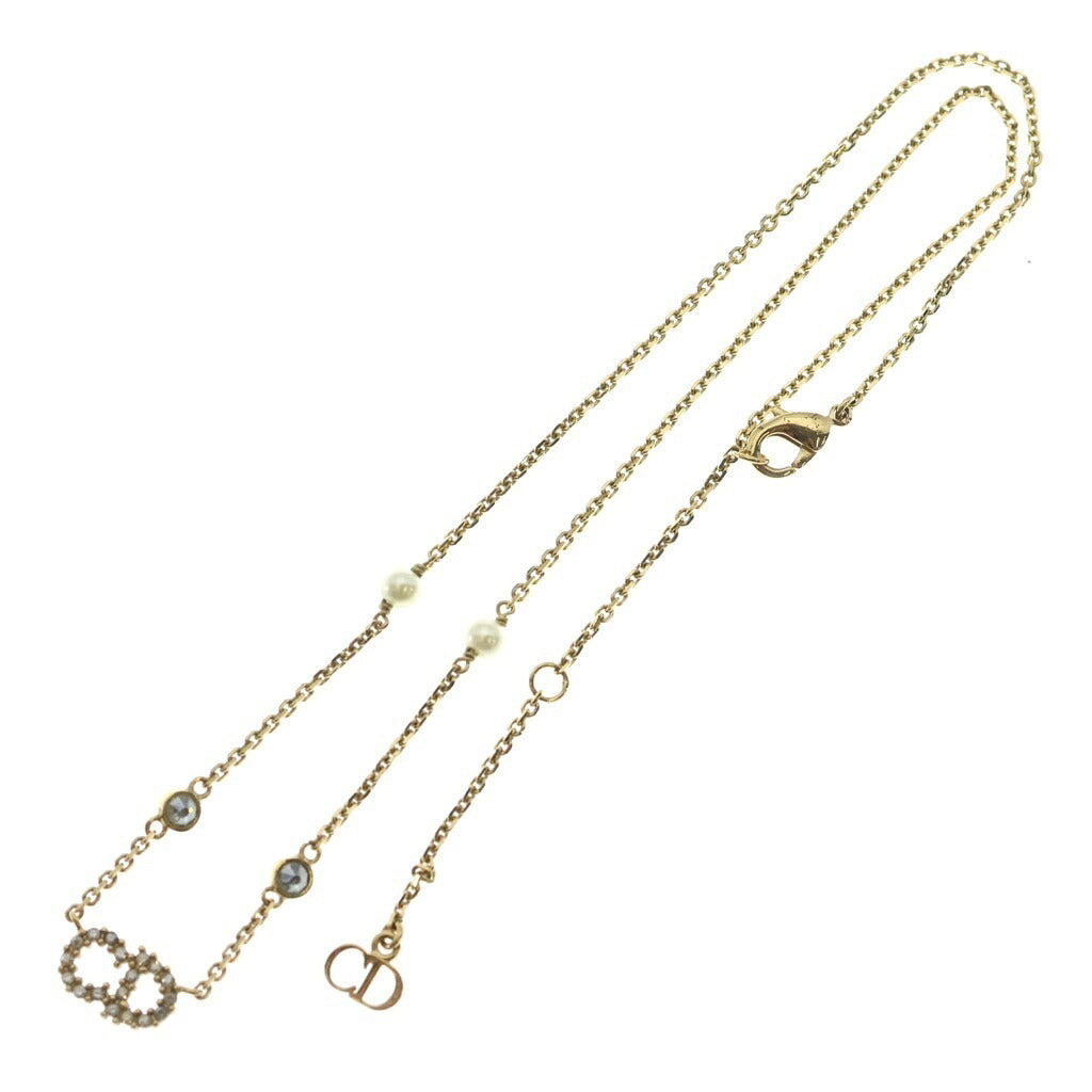 DIOR(ディオール) クレール ディー リュヌ ネックレス メタル ゴールド ラインストーン N1033CDLCY