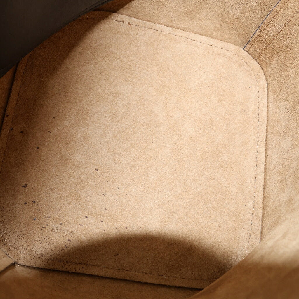LOEWE(ロエベ) ぺブルバケット ミニ ショルダーバッグ ハンドバッグ ネイビー レザー AANBBBMX01 4467