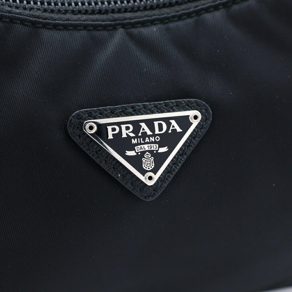 PRADA(プラダ) Re-Edition 2000 ミニハンドバッグ ナイロン×レザー ブラック 1NE515
