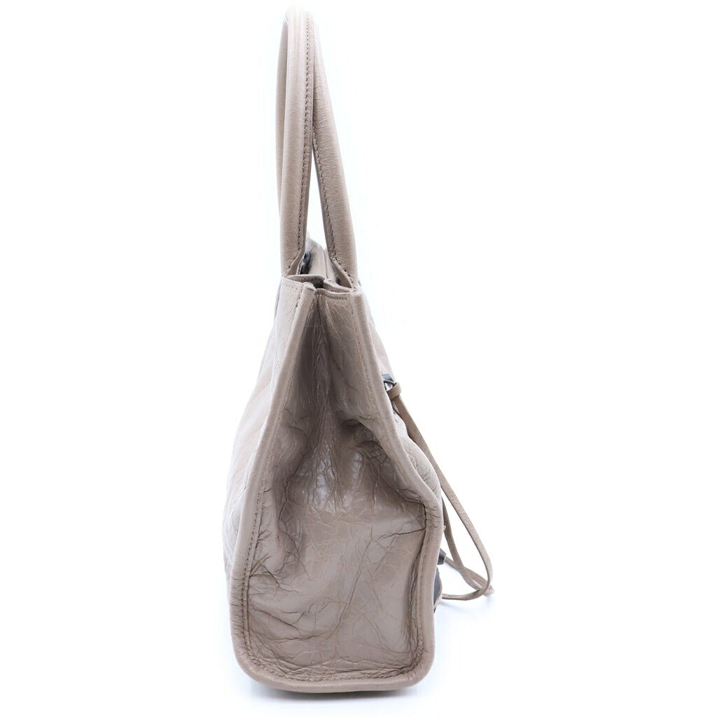 BALENCIAGA(バレンシアガ) ル・シティ ハンドバッグ ショルダーバッグ レザー ピンクグレー 852608
