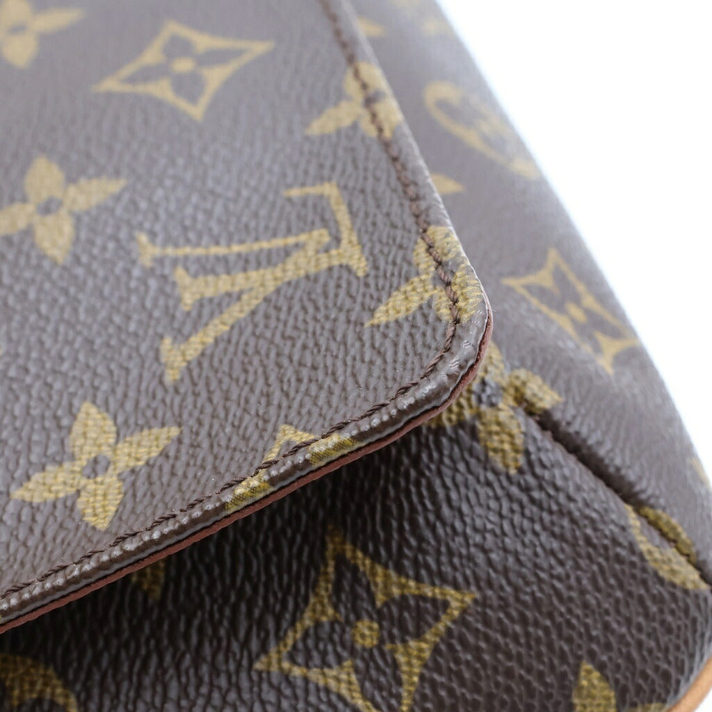 LOUIS VUITTON(ルイヴィトン) モノグラム ミュゼットタンゴ ショート ハンドバッグ PVC×レザー ブラウン M51257
