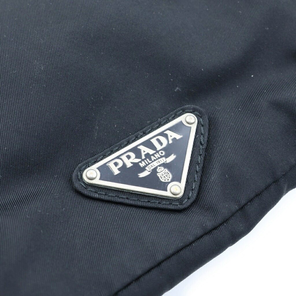 PRADA(プラダ) TESSUTO MONTAGN トライアングルロゴ ウエストバッグ ボディバッグ ナイロン ブラック VA0056