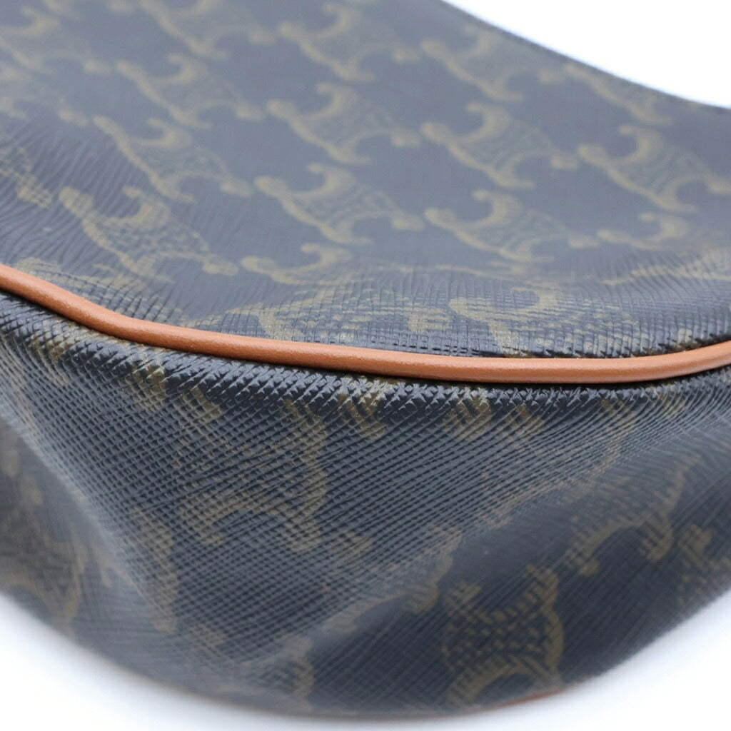CELINE(セリーヌ) アヴァ ミディアム ワンショルダーバッグ ハンドバッグ トリオンフ ブラウン PVC×レザー 193952BZJ 04LU