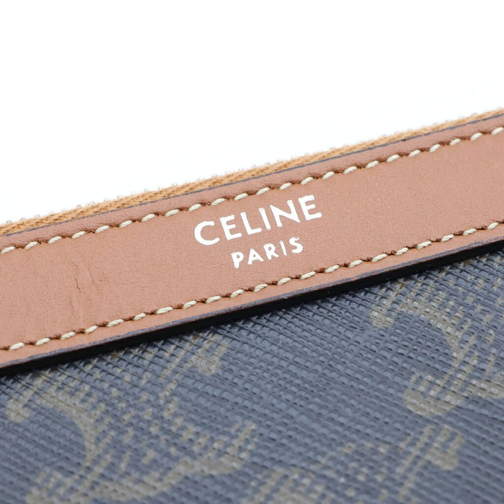 CELINE(セリーヌ) トリオンフ クラッチバッグ ブラウン PVCレザー