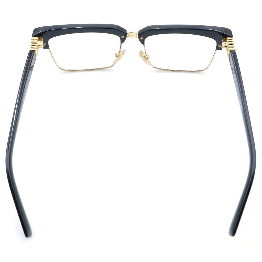 miumiu(ミュウミュウ) ロゴ アイウェア ブラック×ゴールド プラスチック×メタル SMU 10Z 54□17 1AB-08N 140 0N SMU10Z
