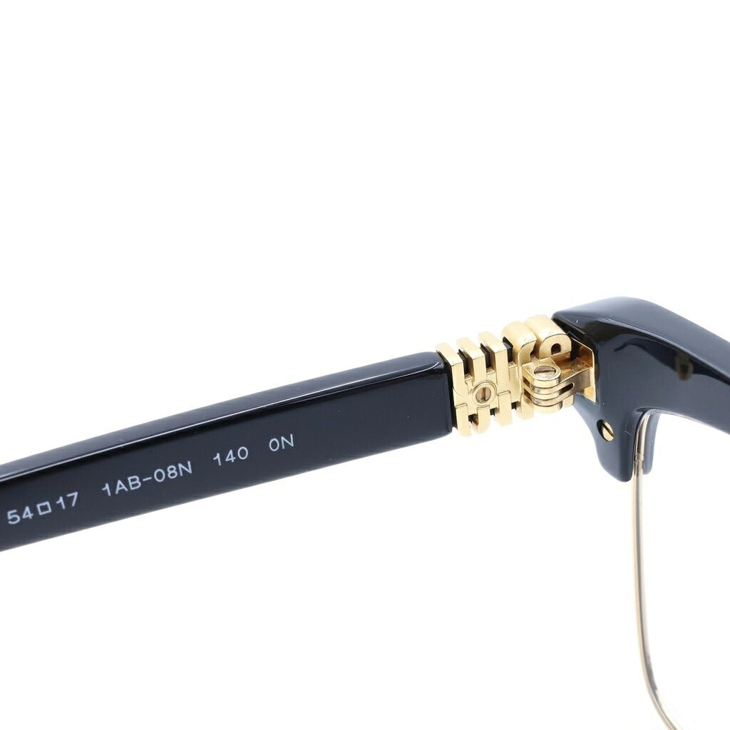 miumiu(ミュウミュウ) ロゴ アイウェア ブラック×ゴールド プラスチック×メタル SMU 10Z 54□17 1AB-08N 140 0N SMU10Z
