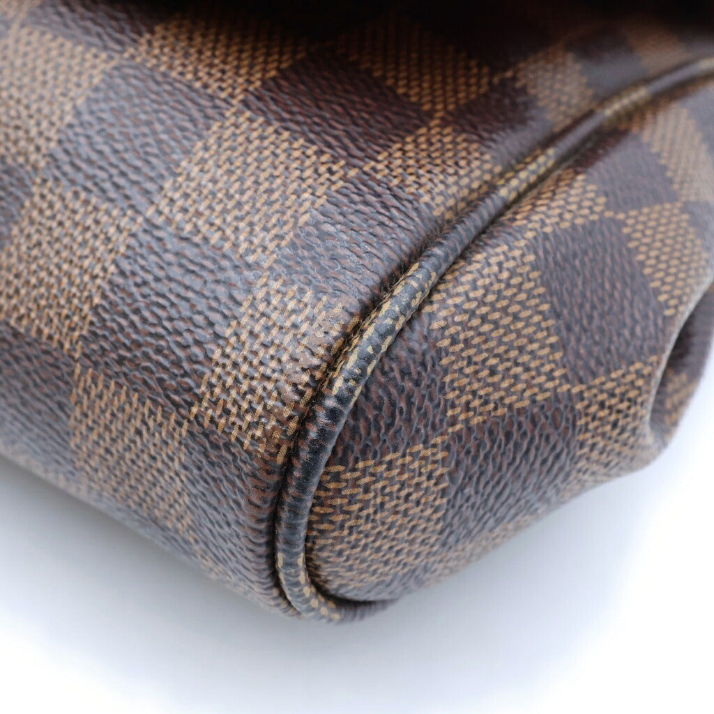 LOUIS VUITTON(ルイヴィトン) ダミエ エベヌ フェイボリットMM ショルダーバッグ ハンドバッグ 2WAY ブラウン PVC×レザー N41129