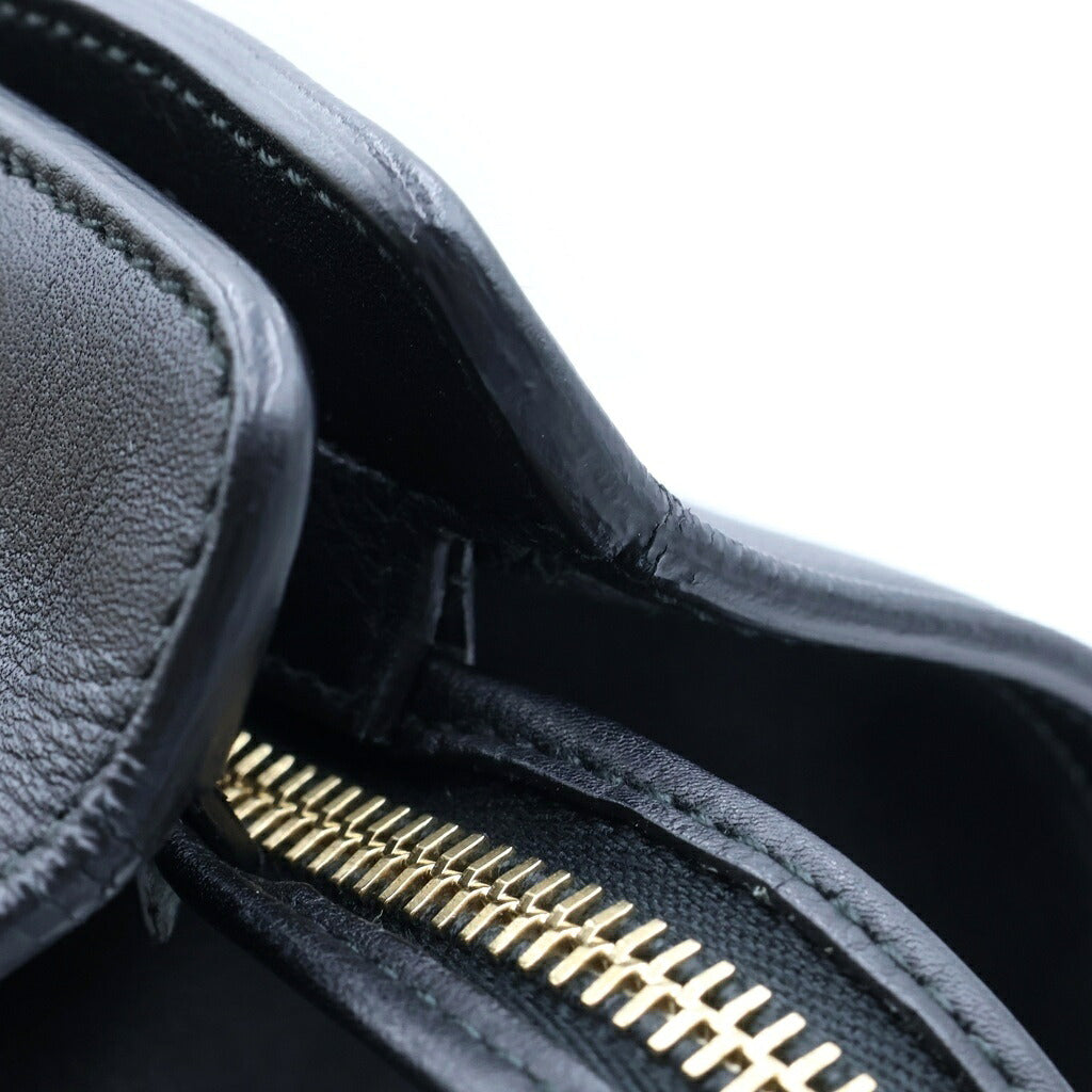 SAINT LAURENT PARIS(サンローランパリ) クラシック カバス Yロゴ ハンドバッグ ブラック レザー ゴールド金具 311208