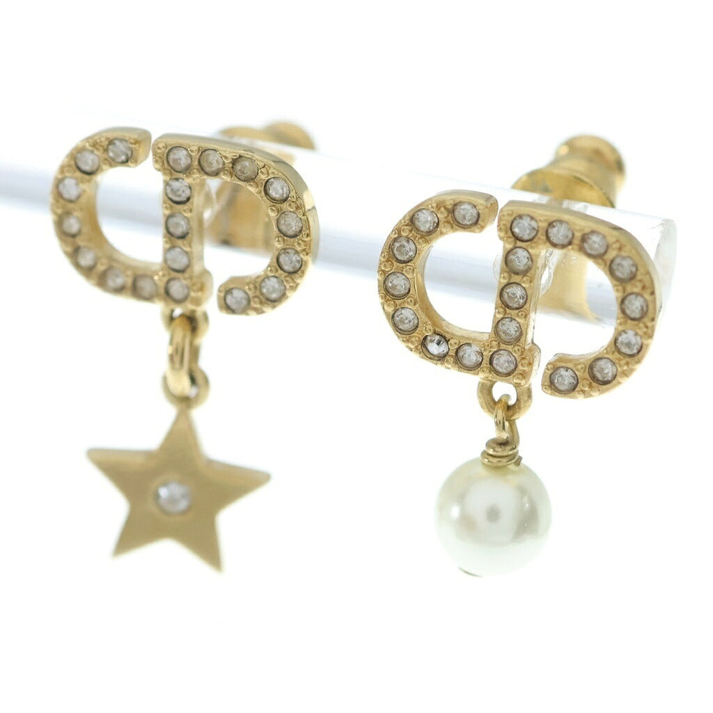 DIOR(ディオール) PETIT CD LUCKY CHARM ピアス ゴールド メタル フェイクパール E3714WOMCY