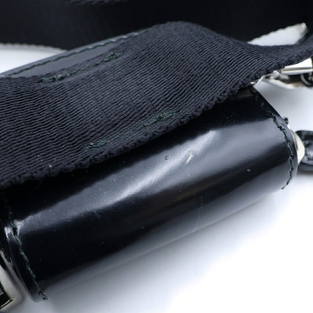PRADA(プラダ) Re-Nylon ショルダーバッグ ナイロン×エナメル ブラック 2VH172