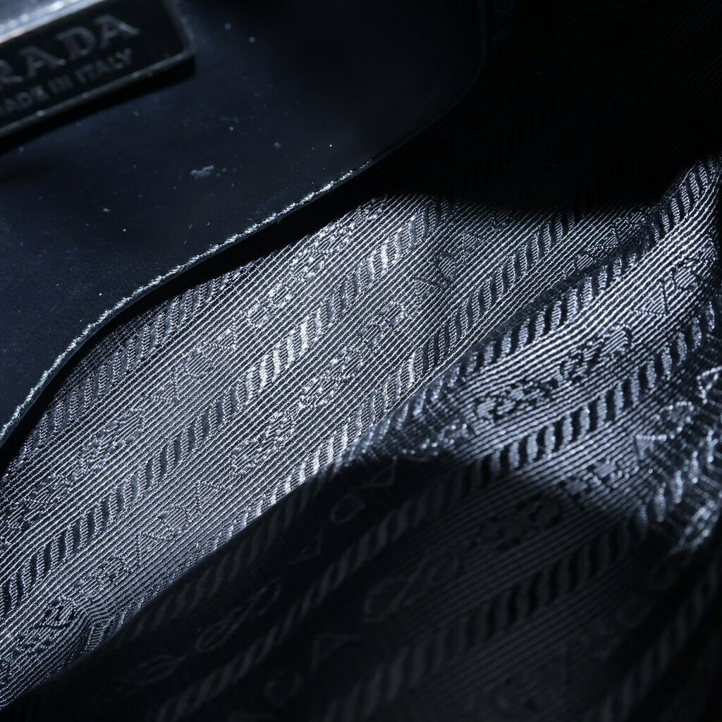 PRADA(プラダ) Re-Nylon ショルダーバッグ ナイロン×エナメル ブラック 2VH172