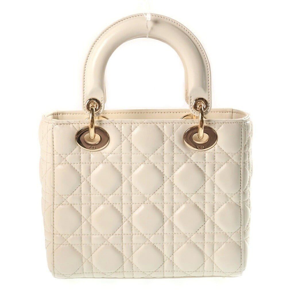 DIOR(ディオール) マイレディ ディオール ハンドバッグ ショルダーバッグ 2WAY ホワイト レザー M0538ONGE_M030