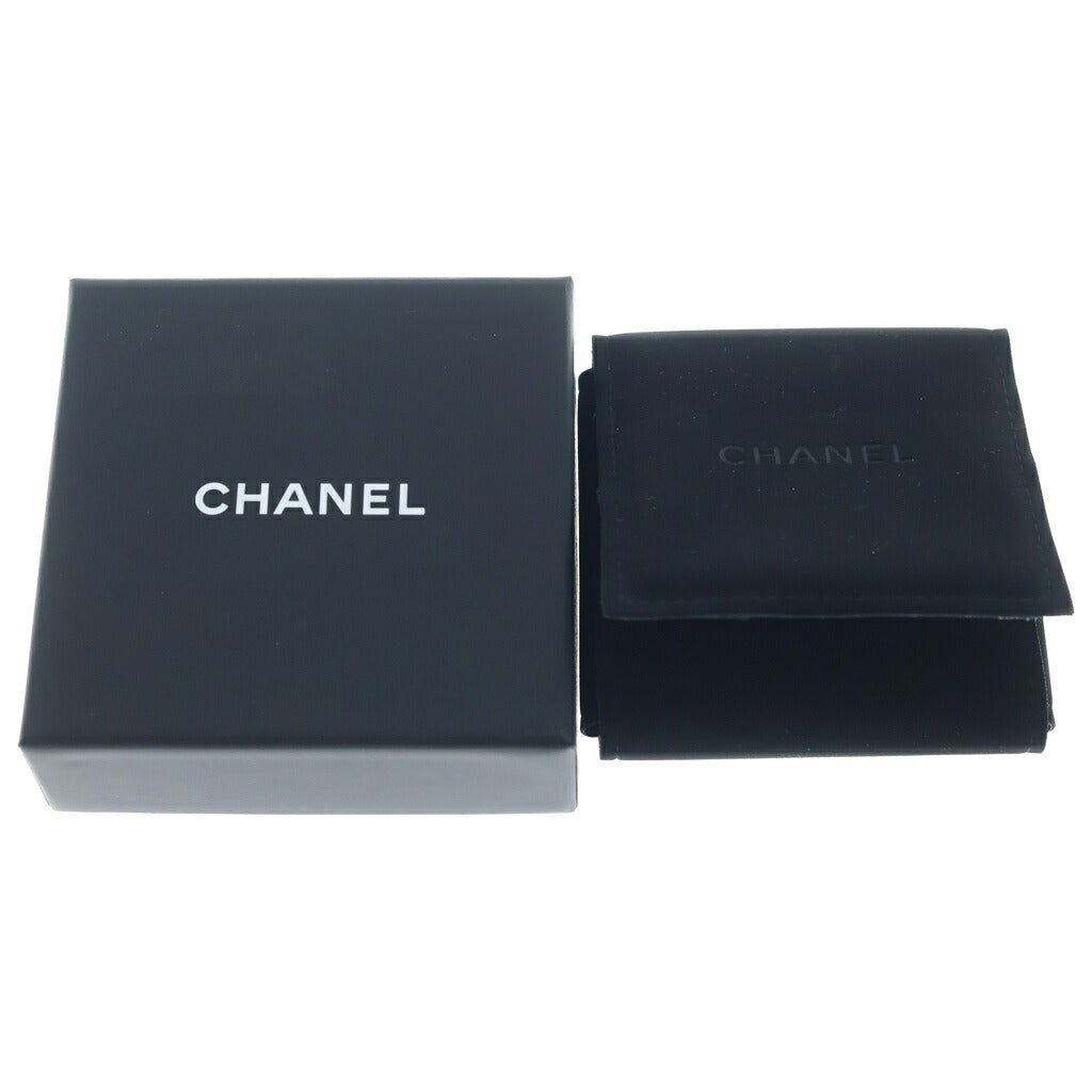 CHANEL(シャネル) ココマーク チェーン ブローチ シルバー×ブラック メタル×エナメル ABE921