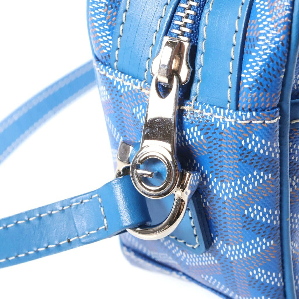 GOYARD(ゴヤール) カップヴェールPM クロスボディバッグ ショルダーバッグ ブルー PVC×レザー CAPVE2PMLTY AAS120201