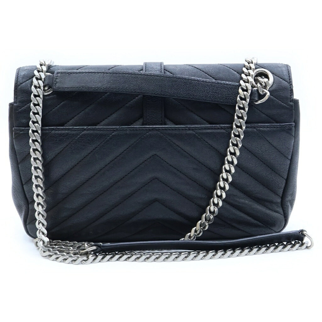 SAINT LAURENT PARIS(サンローランパリ) カレッジ2WAY ショルダーバッグ ハンドバッグ ブラック レザー 403118