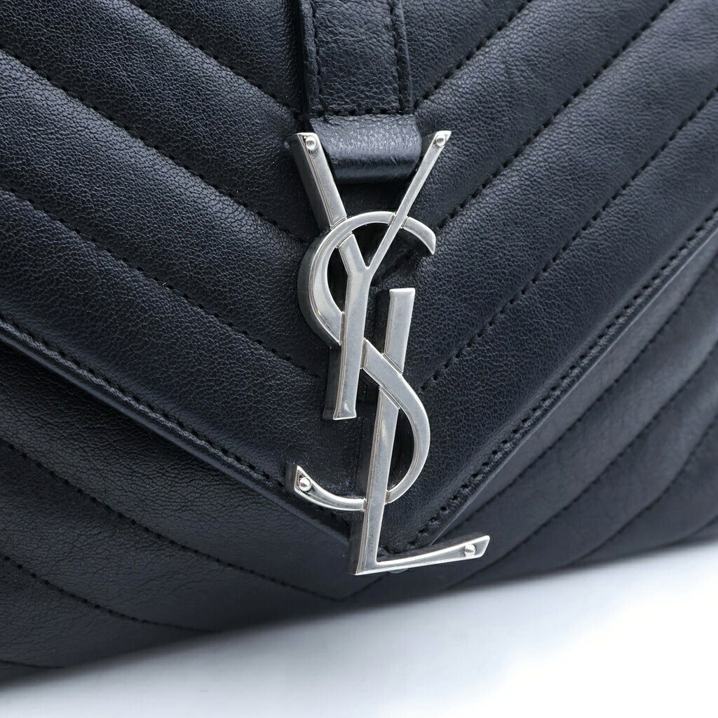 SAINT LAURENT PARIS(サンローランパリ) カレッジ2WAY ショルダーバッグ ハンドバッグ ブラック レザー 403118