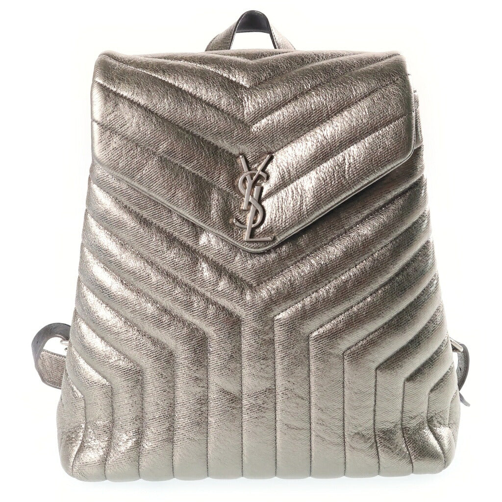 SAINT LAURENT PARIS(サンローランパリ) ルル バックパック リュックサック レザー ゴールド 466517 317