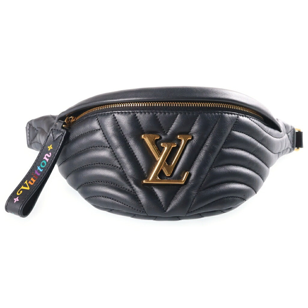 LOUIS VUITTON(ルイヴィトン) ニューウェーブ バムバッグ ボディバッグ ウエストバッグ レザー ブラック M53750 NFC