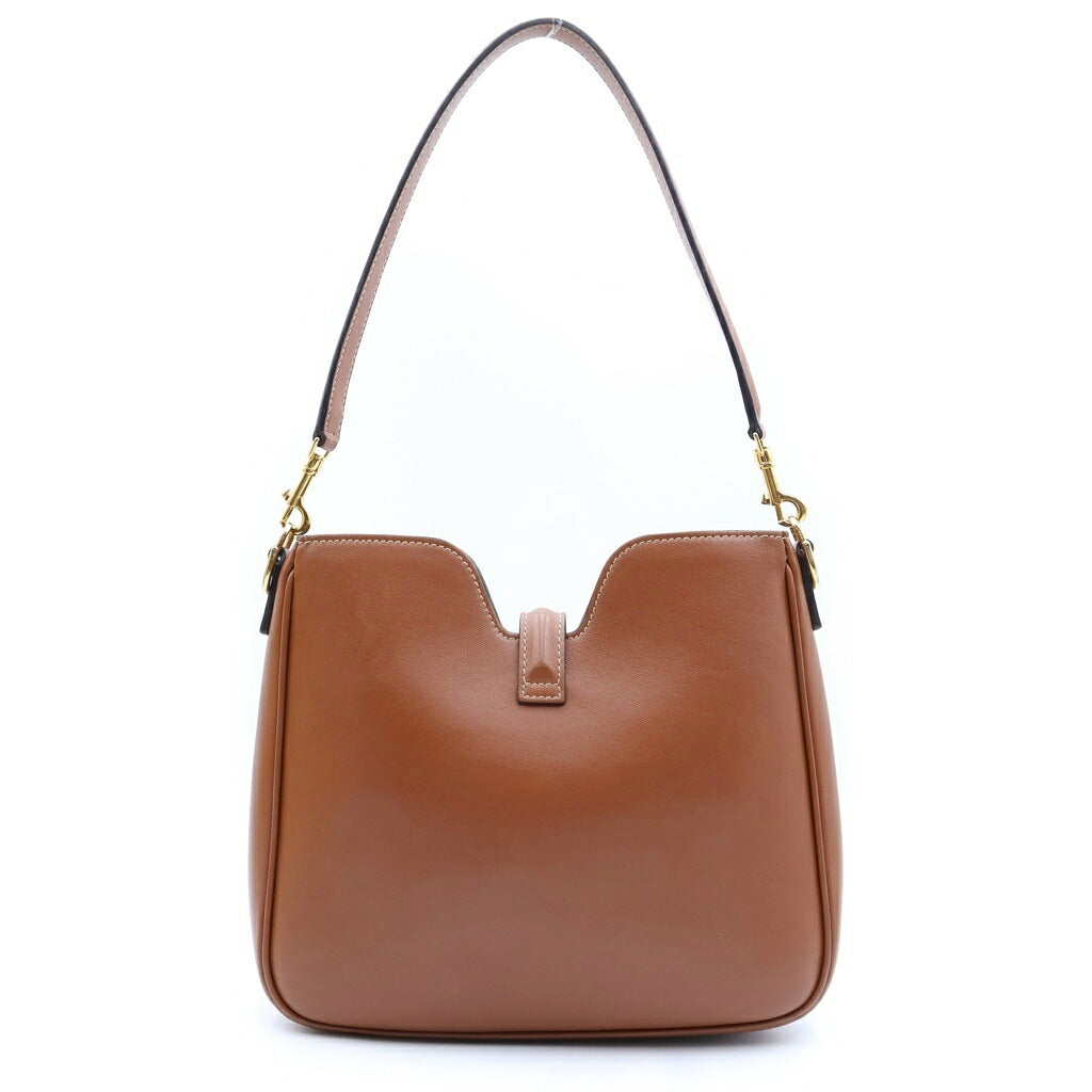 CELINE(セリーヌ) セーズ カミーユ16 スモール ソフトバッグ ショルダーバッグ ハンドバッグ レザー ブラウン 120693FX9 レディース