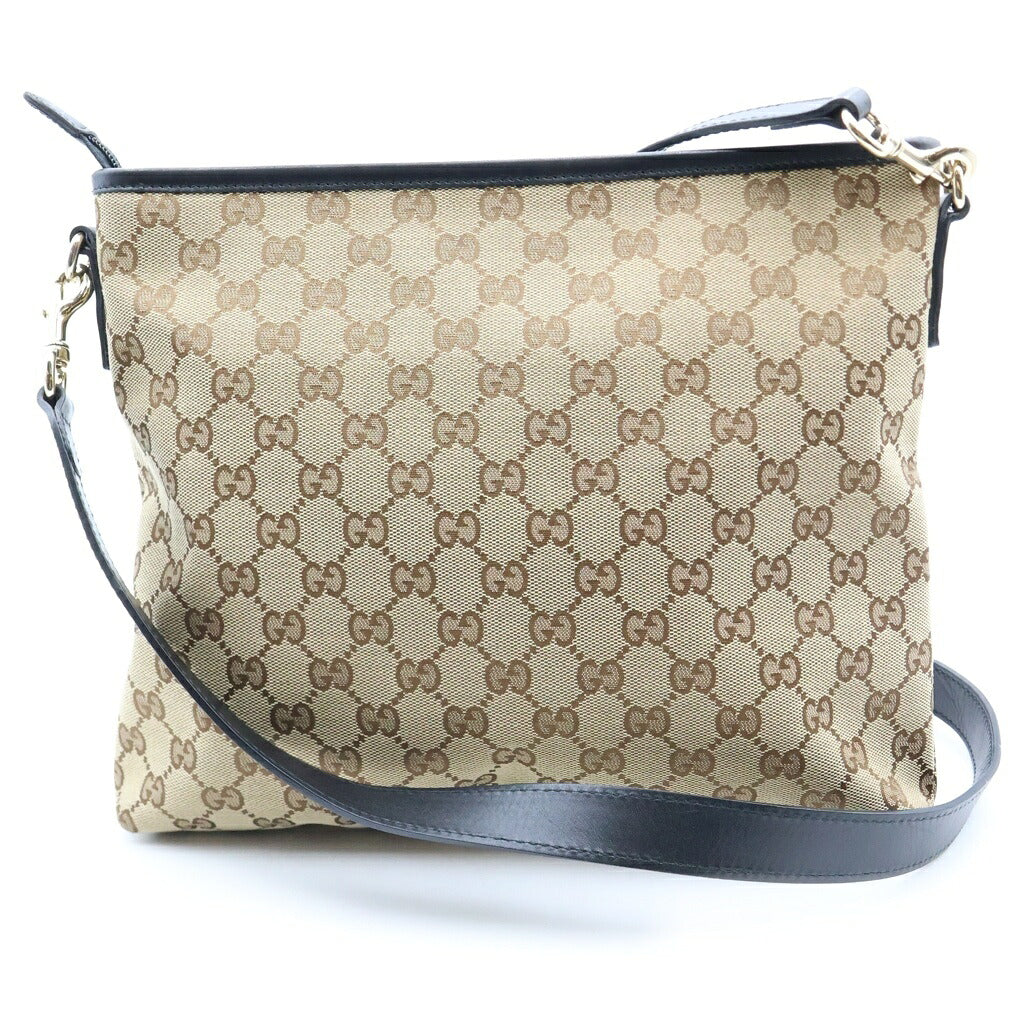 GUCCI(グッチ) GGシェリーライン ショルダーバッグ メッセンジャーバッグ ベージュ キャンバス×レザー 388926