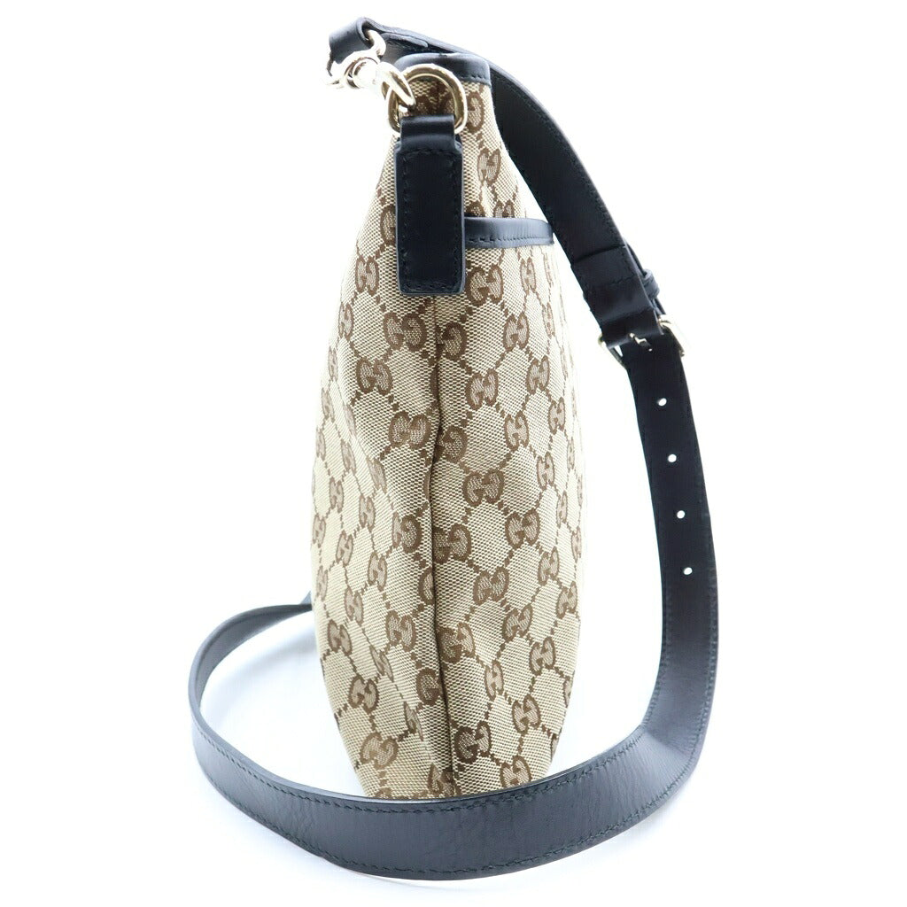 GUCCI(グッチ) GGシェリーライン ショルダーバッグ メッセンジャーバッグ ベージュ キャンバス×レザー 388926