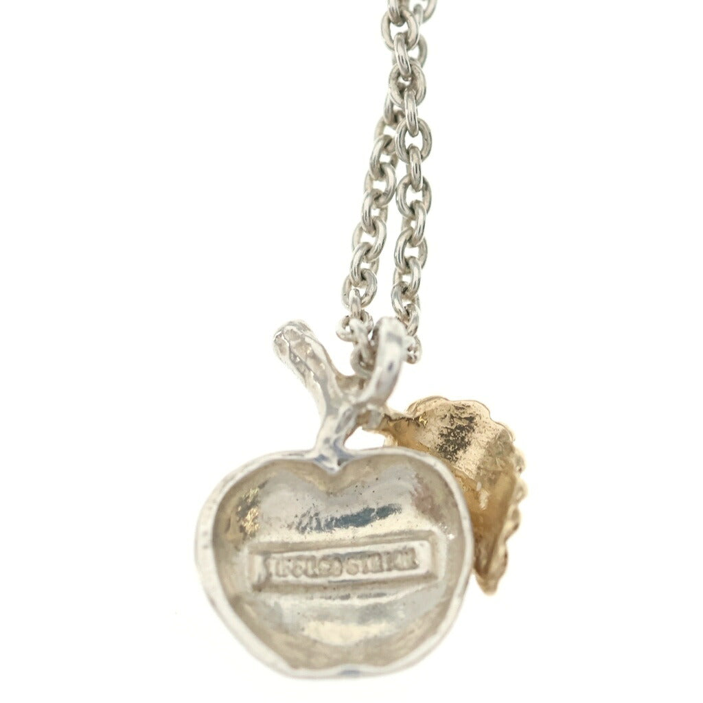 TIFFANY & Co.(ティファニー) エルサ・ペレッティ アップルペンダント ネックレス シルバー×ゴールド シルバー925 14K 箱