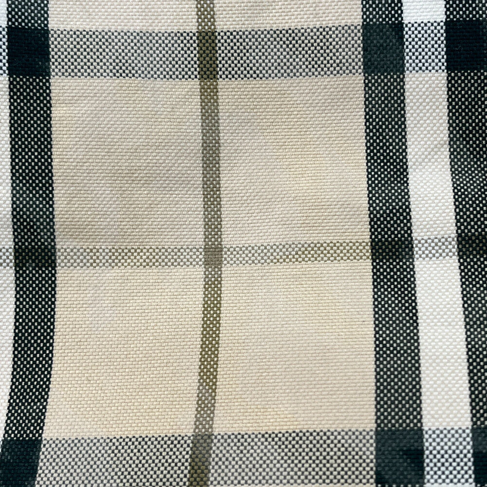 BURBERRY(バーバリー) 25SS Embroidered Check Denim Mini Skirt 8099675 エンブロイダリー ノバチェック デニムミニスカート レディース ベージュ/グリーン
