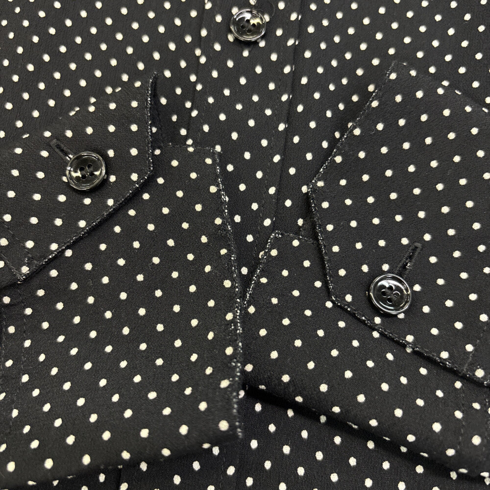 CELINE(セリーヌ) CLASSIC SHIRT IN DOT PRINTED VISCOSE ドット柄 クラシック ビスコース長袖シャツ レディース 20ZX1169D