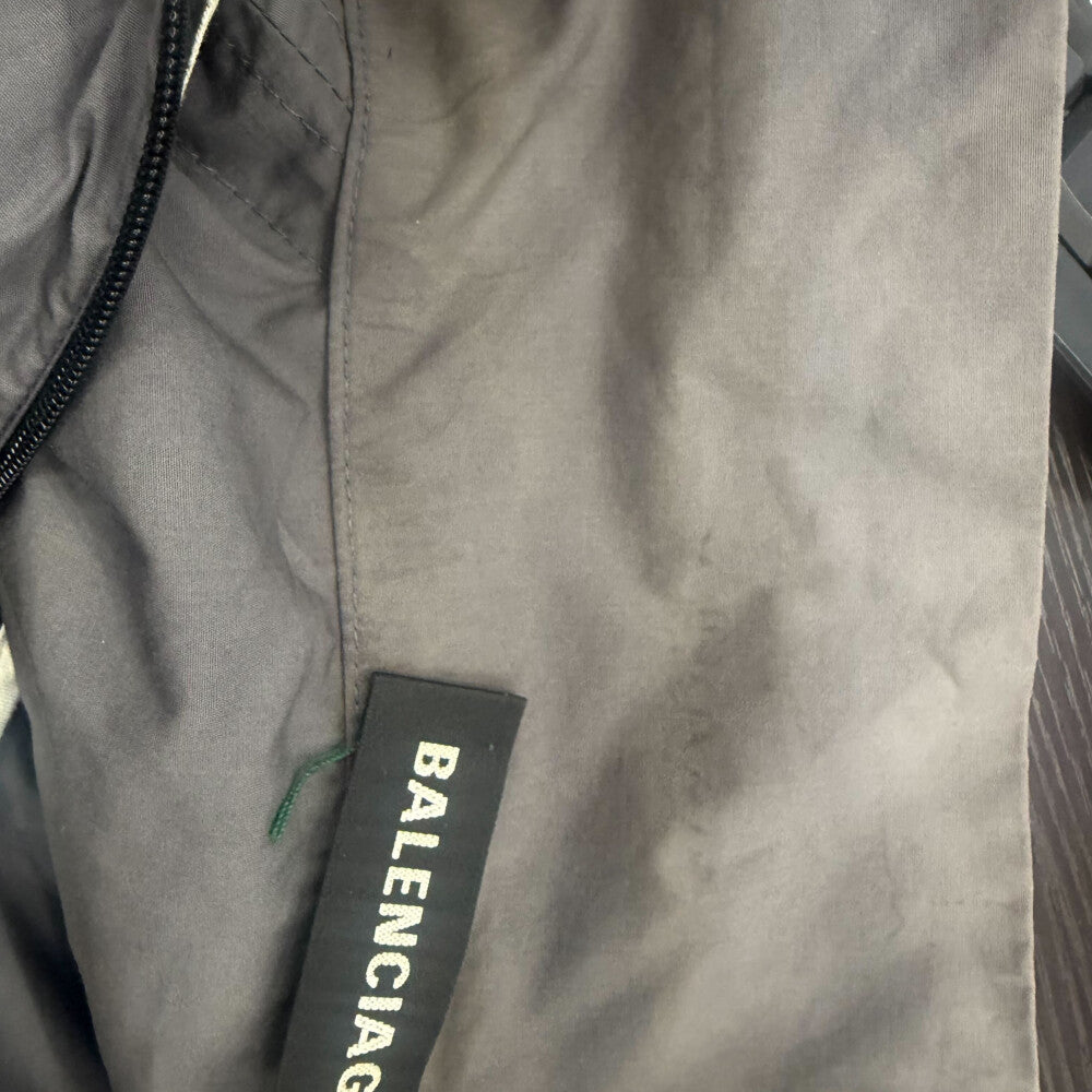 BALENCIAGA(バレンシアガ) 18SS TRACKSUIT POPLIN SHIRT JACKET ポプリンシャツトラックジャケット 508901 TWB13 グレー/ネイビー/ホワイト
