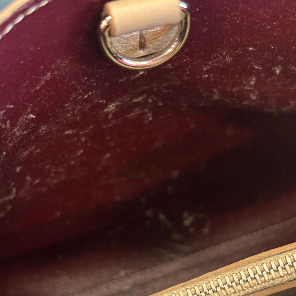 TOD'S(トッズ) T-timeless Tタイムレス レザーハンドバッグ ベージュ×レッド レディース