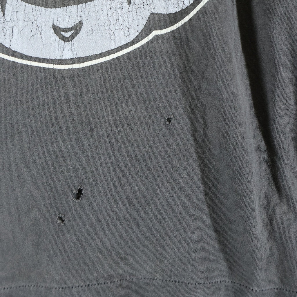 SAINT MICHAEL(セントマイケル) FIRE BABY LS TEE ファイアー ベイビー クルーネック カットソー 長袖Tシャツ グレー SM-S23-0000-026