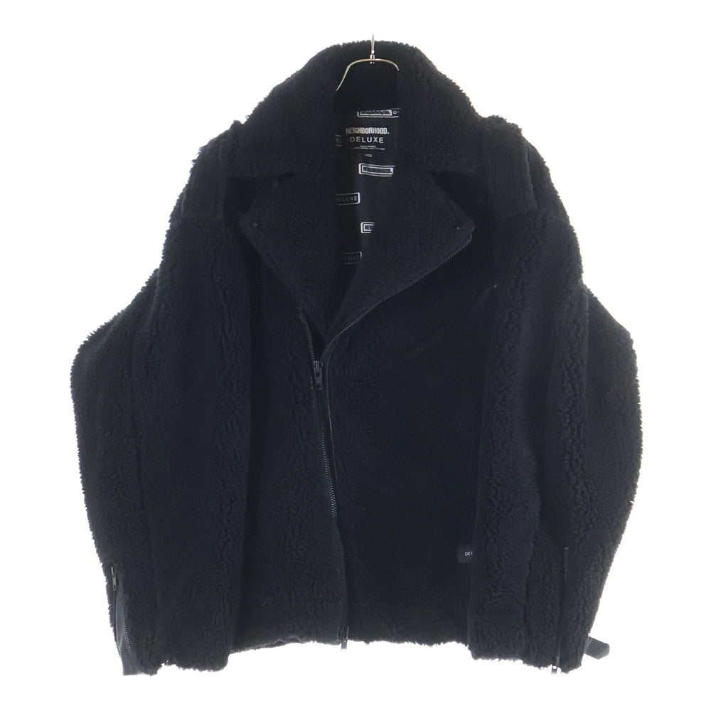 NEIGHBORHOOD(ネイバーフッド) 23AW × DELUXE BOA JKT デラックス ボアジャケット ライダースジャケット ブラック