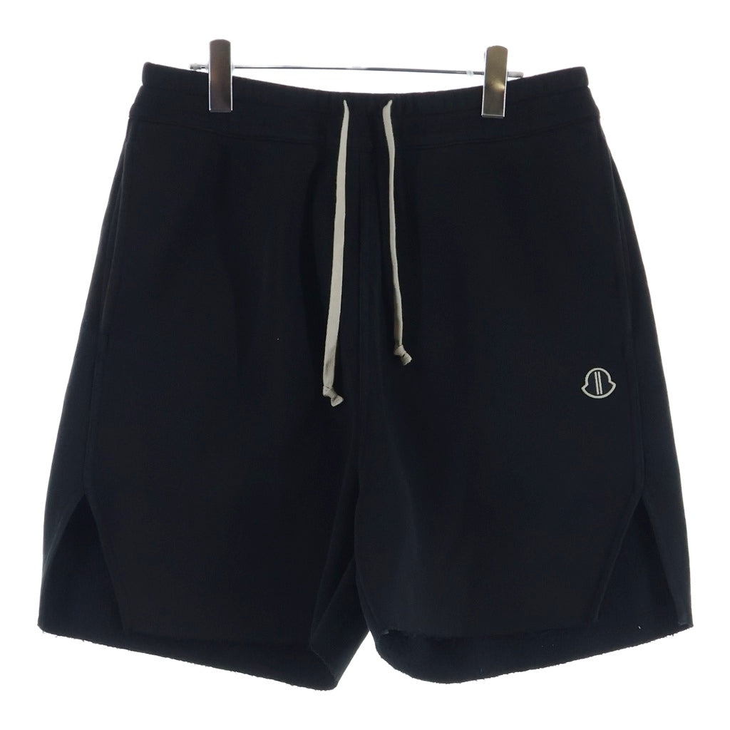MONCLER(モンクレール) ×リックオウエンス 2023AW スウェットハーフパンツ ブラック #M I209N8H00001