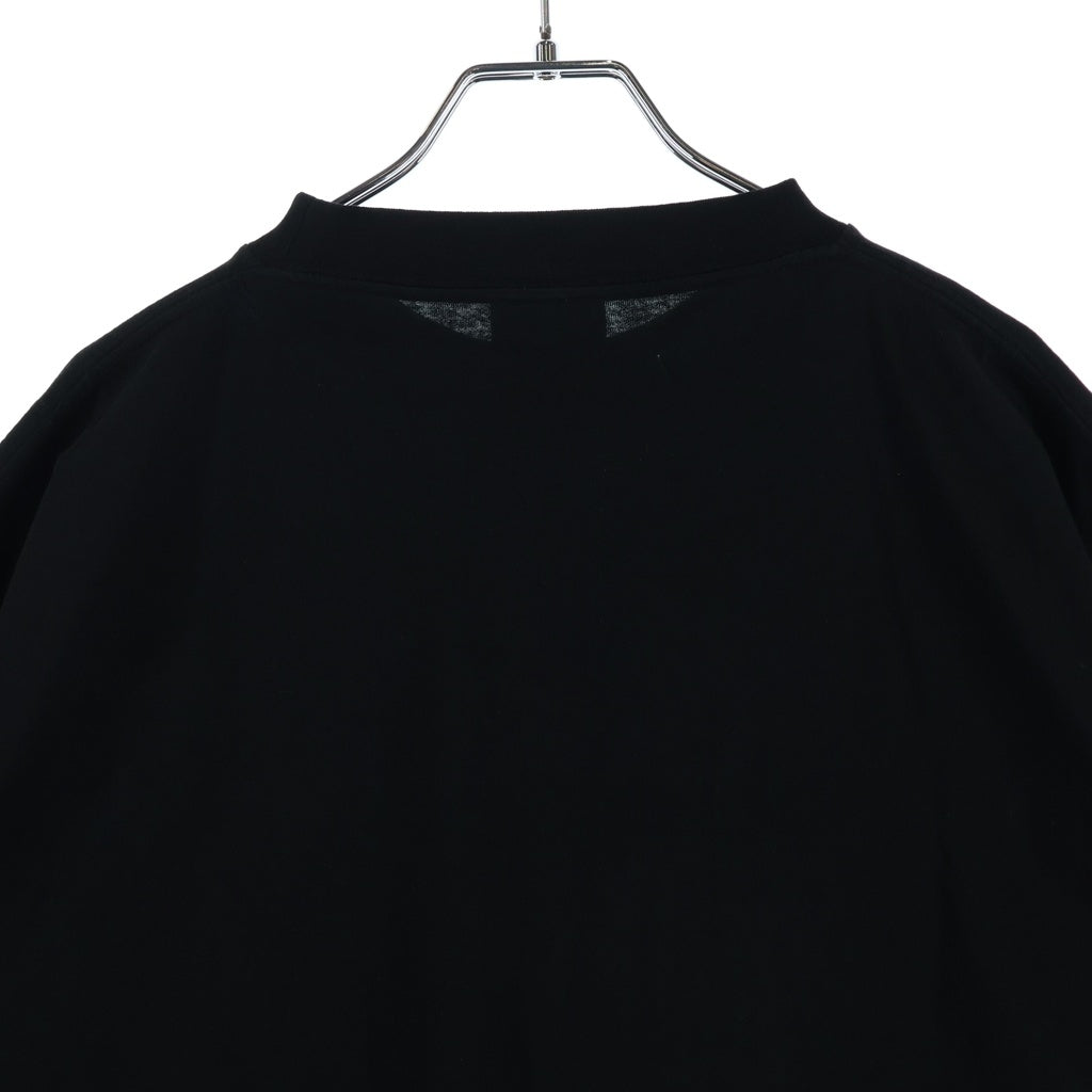 BALENCIAGA(バレンシアガ) 26SS Paris Thunderstorm Oversized T-Shirt デストロイ加工 クルーネック半袖Tシャツ ブラック
